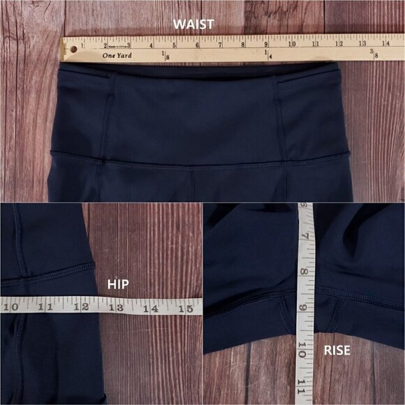 Lululemon Womens Size 4 Fast Free Crop II 19" Leggings Nulux Non-Reflective - Picture 11 of 12